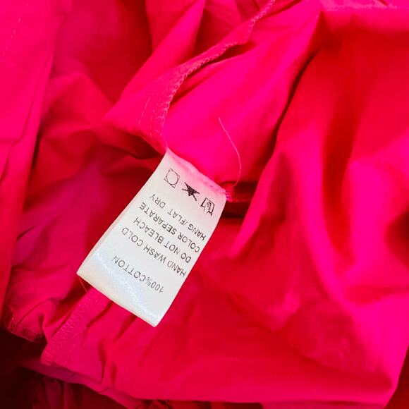 Ces Femme Tiered Short Puff Sleeve Maxi Dress Size M Medium Pink - Picture 4 of 7